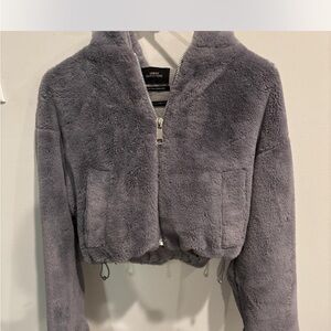 Urban Outfitters Soft Gray Hooded Jacket